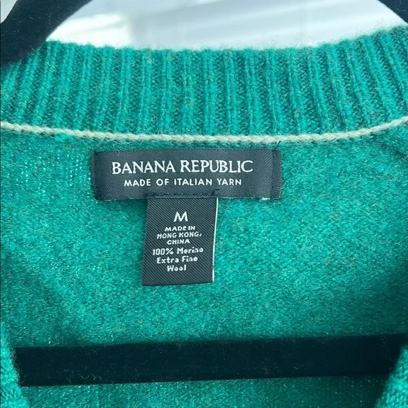Banana Republic Green Men's Sweater - Picture 3 of 4